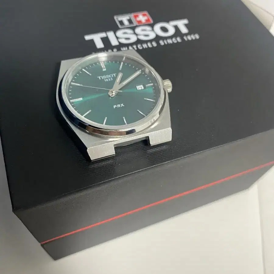 티쏘 prx 40mm 녹판 쿼츠