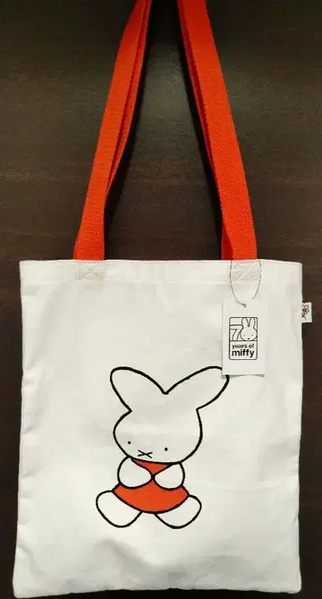 미피 70주년 기념 나인체 토트백 전신 미피 스타일
