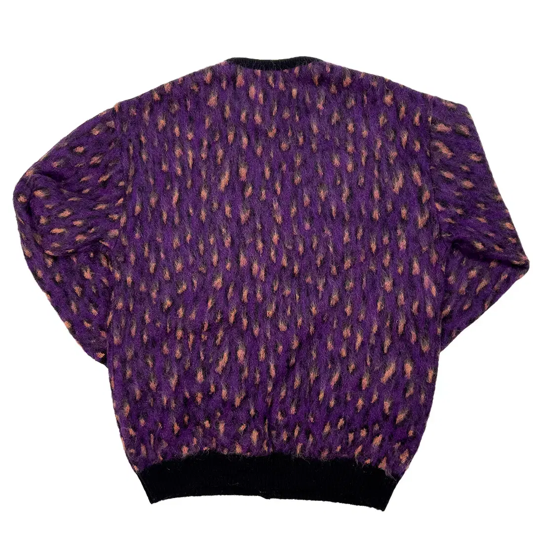 WACKO MARIA LEOPARD MOHAIR CARDIGAN