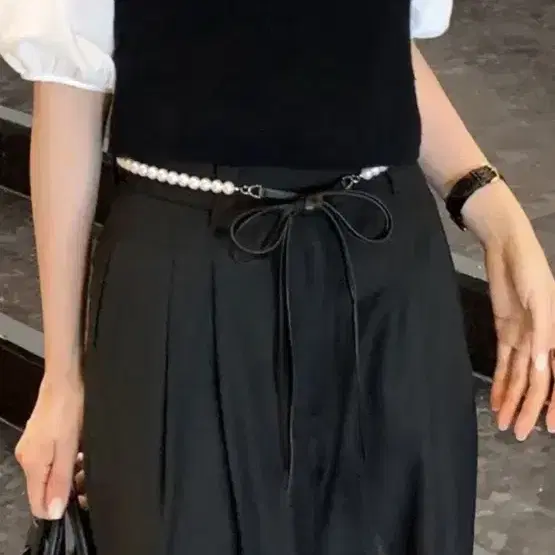 르플레인 슬랙스 premium black slacks(long m사이즈)