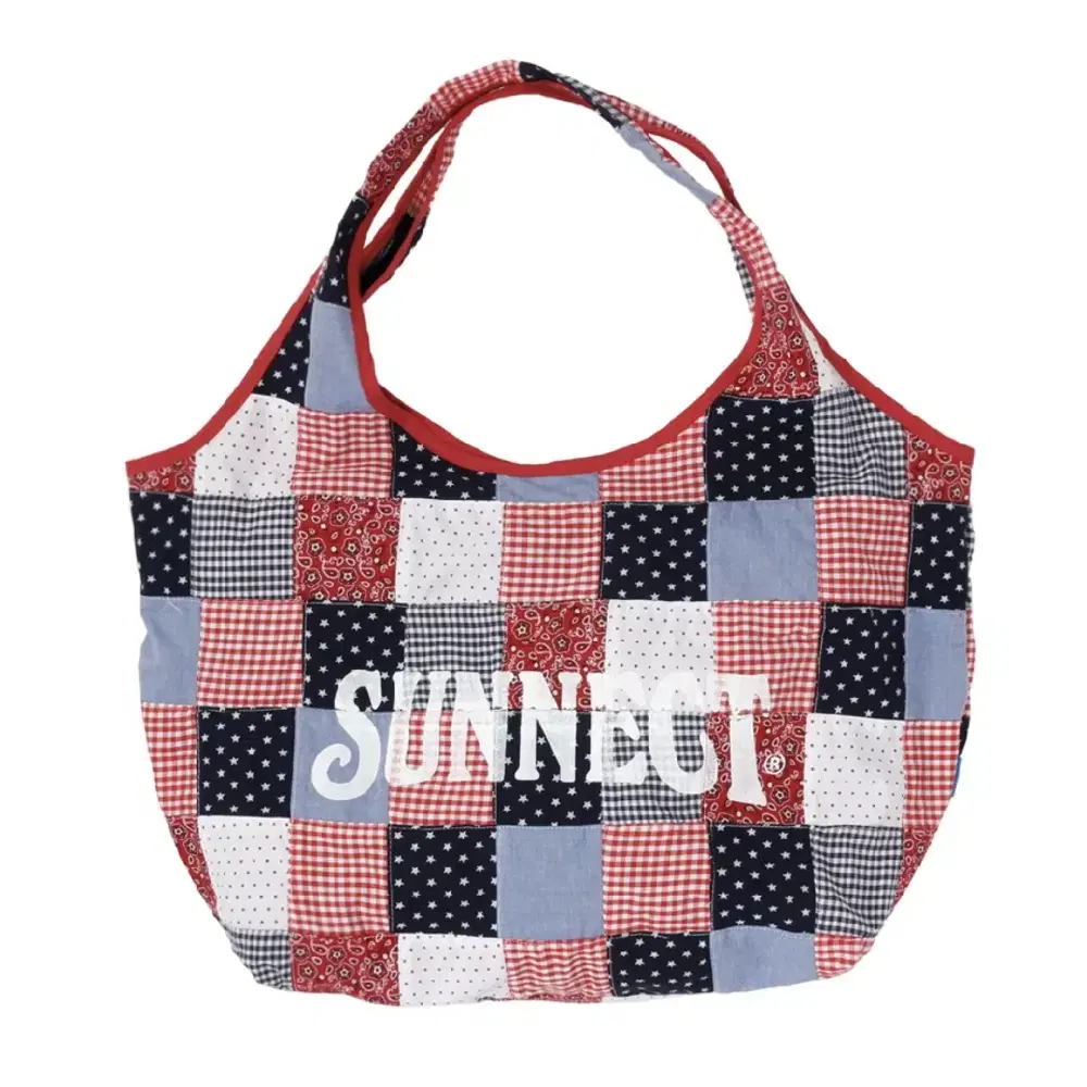 써넥트 마드라스 쇼퍼백 숄더백 패치워크 Madras Shopper Bag