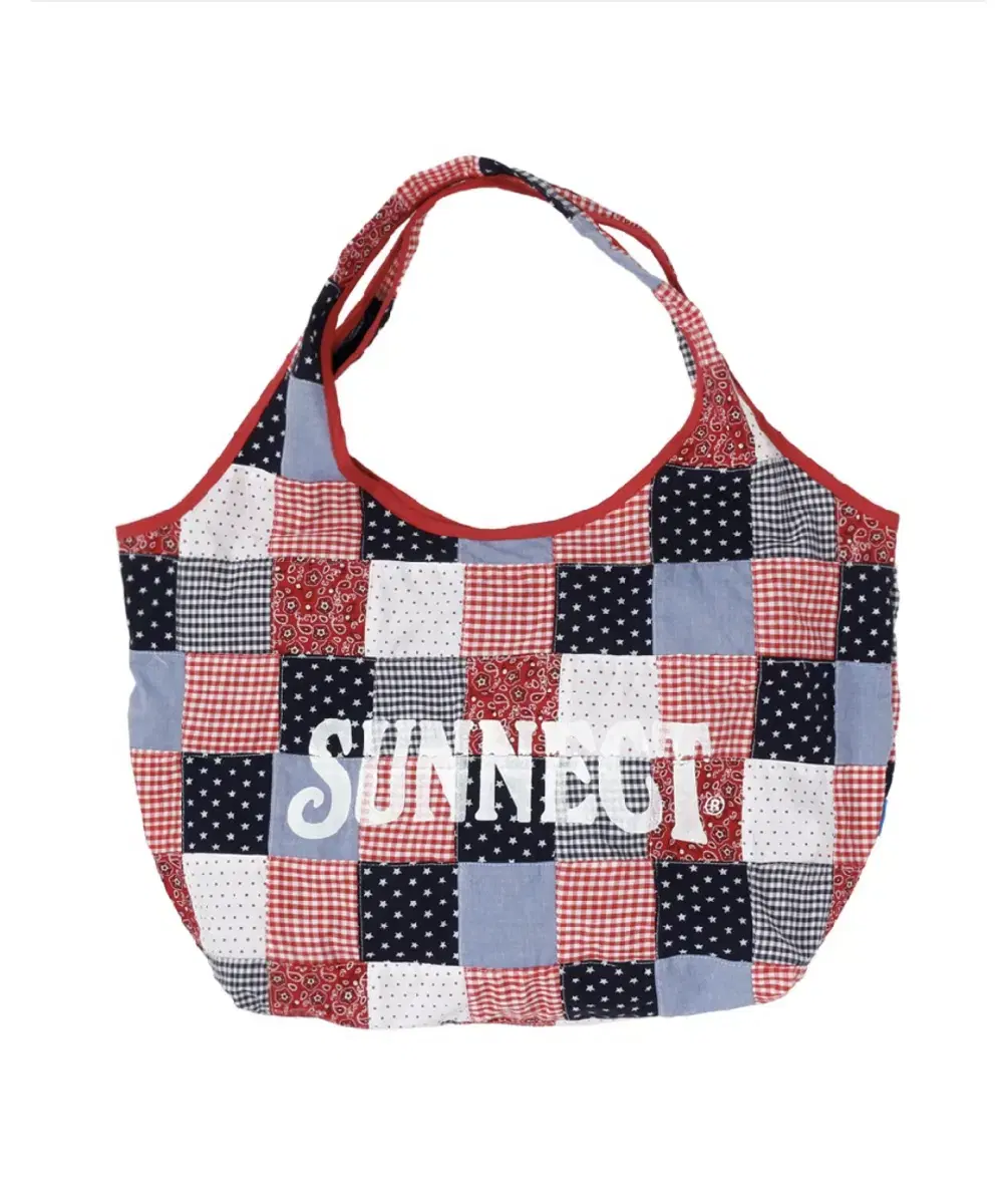 써넥트 마드라스 쇼퍼백 숄더백 패치워크 Madras Shopper Bag