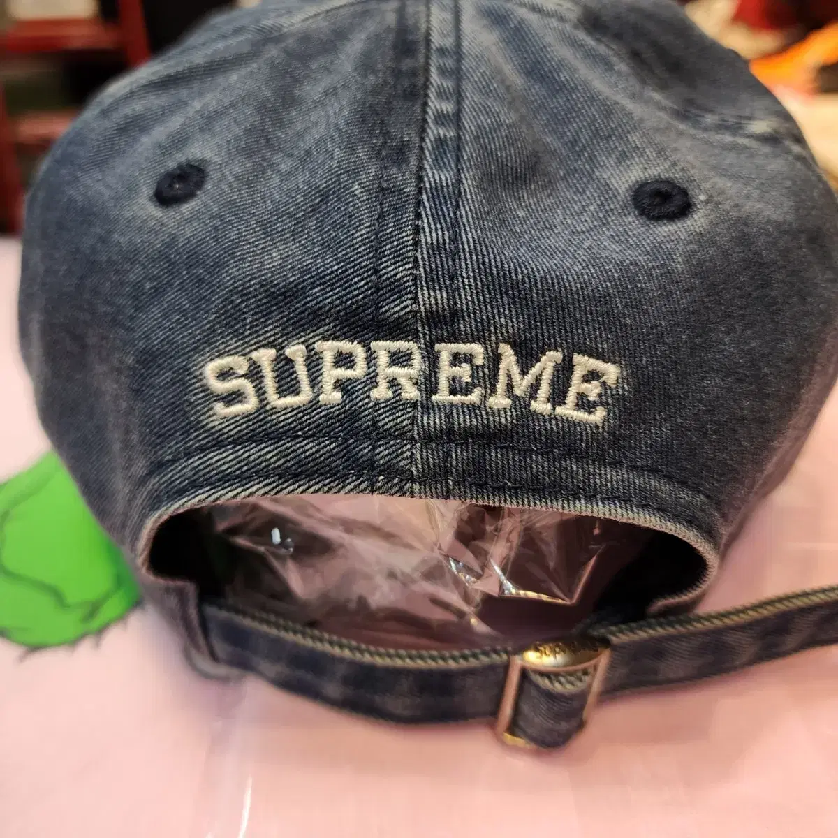 SUPREME 슈프림 피그먼트 6패널 캡 인디고