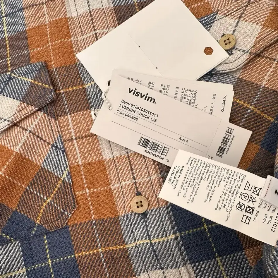 VISVIM 24AW LUMBER CHECK L/S