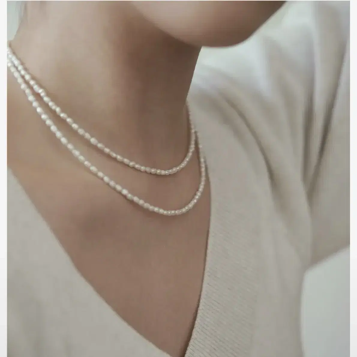 어나더레이어 Sophia Pearl Necklace 담수진주 목걸이