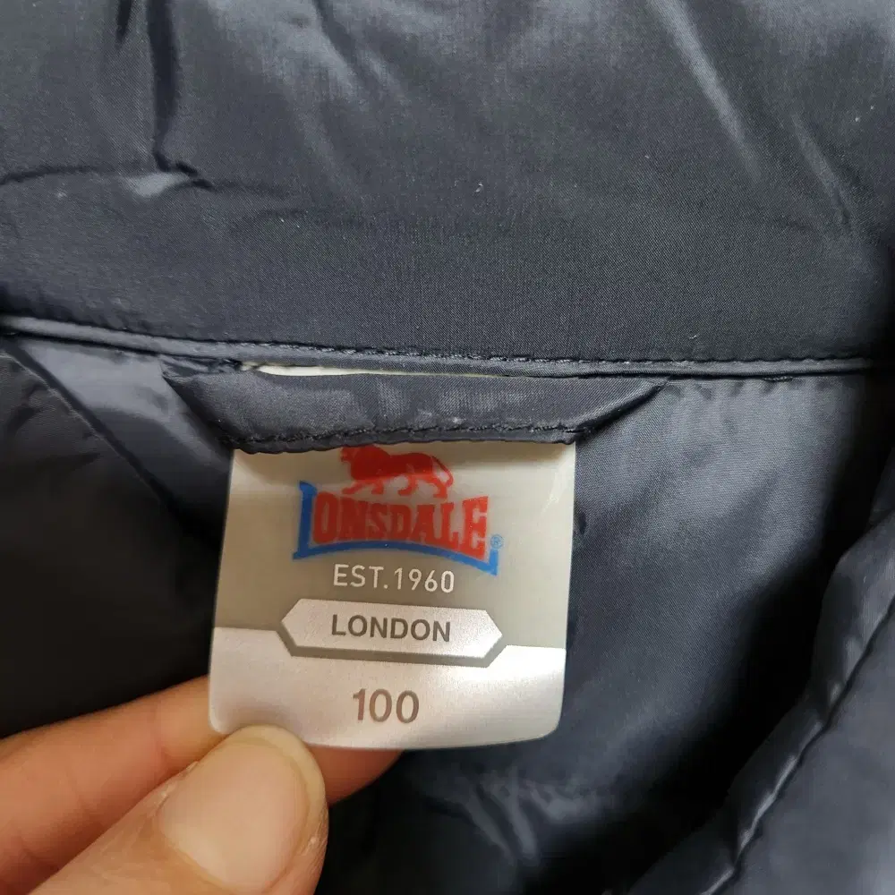 LONSDALE 남성 오리털 경량 패딩 100L@9903