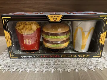 새상품 맥도날드 에반게리온 밸류 세트 피규어 3종 세트