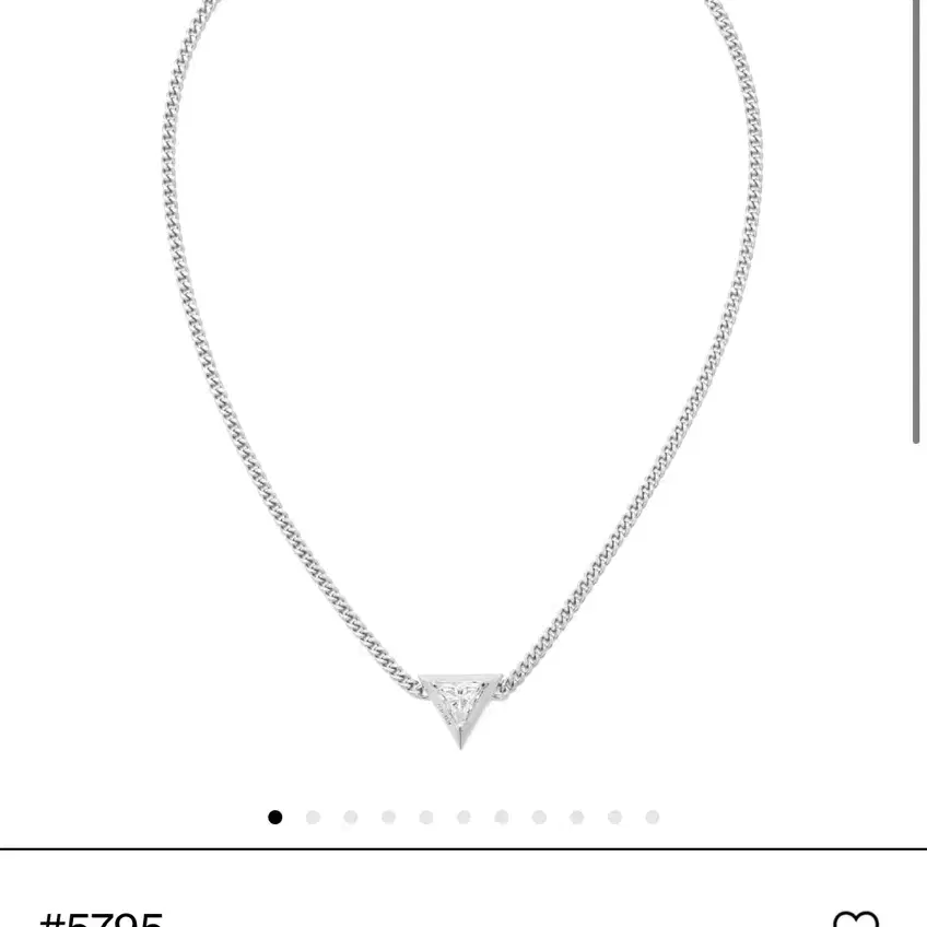 넘버링 #5795 lnverted triangle Necklace