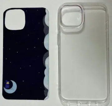 난지민과 달과 별 iPhone13/14 꾸미기 필름 케이스 핸드메이드