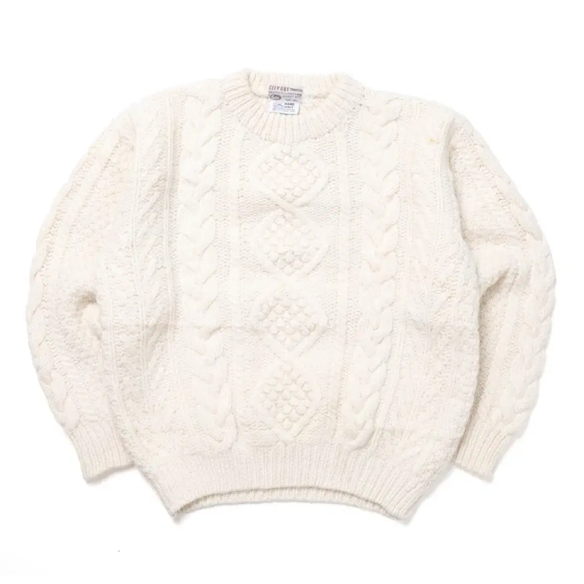 시티 가이 Wool Aran Hand Knit