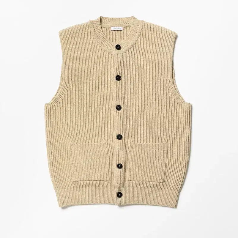 [새상품/택o]TRICOTER Chunky Ribbed Full Vest