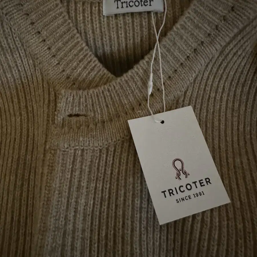 [새상품/택o]TRICOTER Chunky Ribbed Full Vest