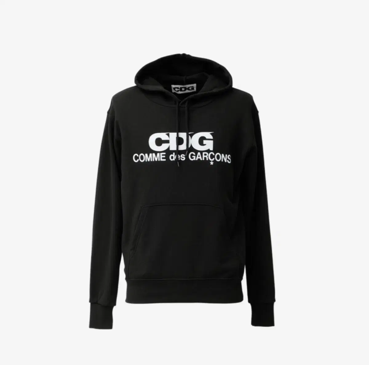 CDG 후드 스웨트셔츠 블랙 S,L