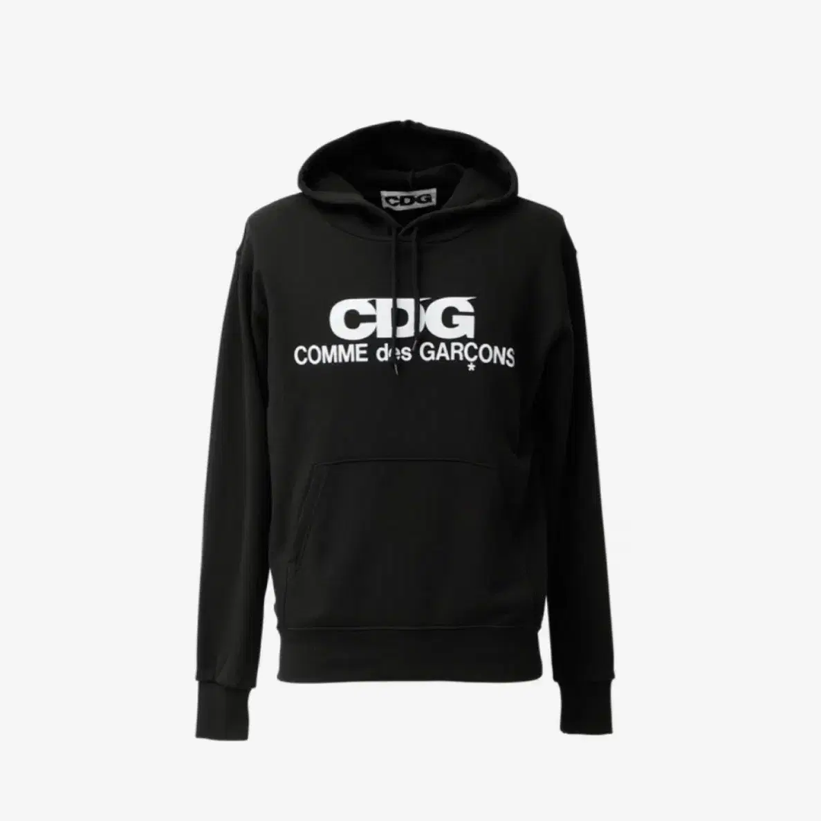 CDG 후드 스웨트셔츠 블랙 S,L