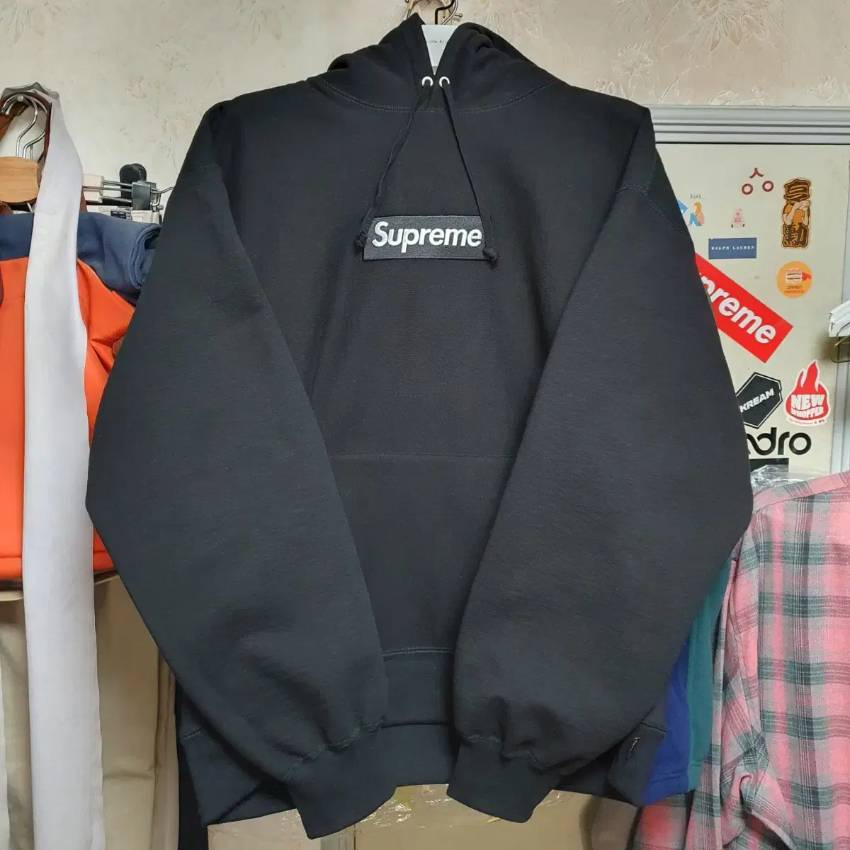 [M] 23FW Supreme Box Logo Hoodie Black