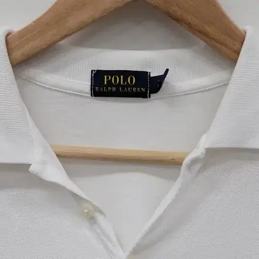 RALPH LAUREN 랄프로렌 화이트 카라티 공용 S A332