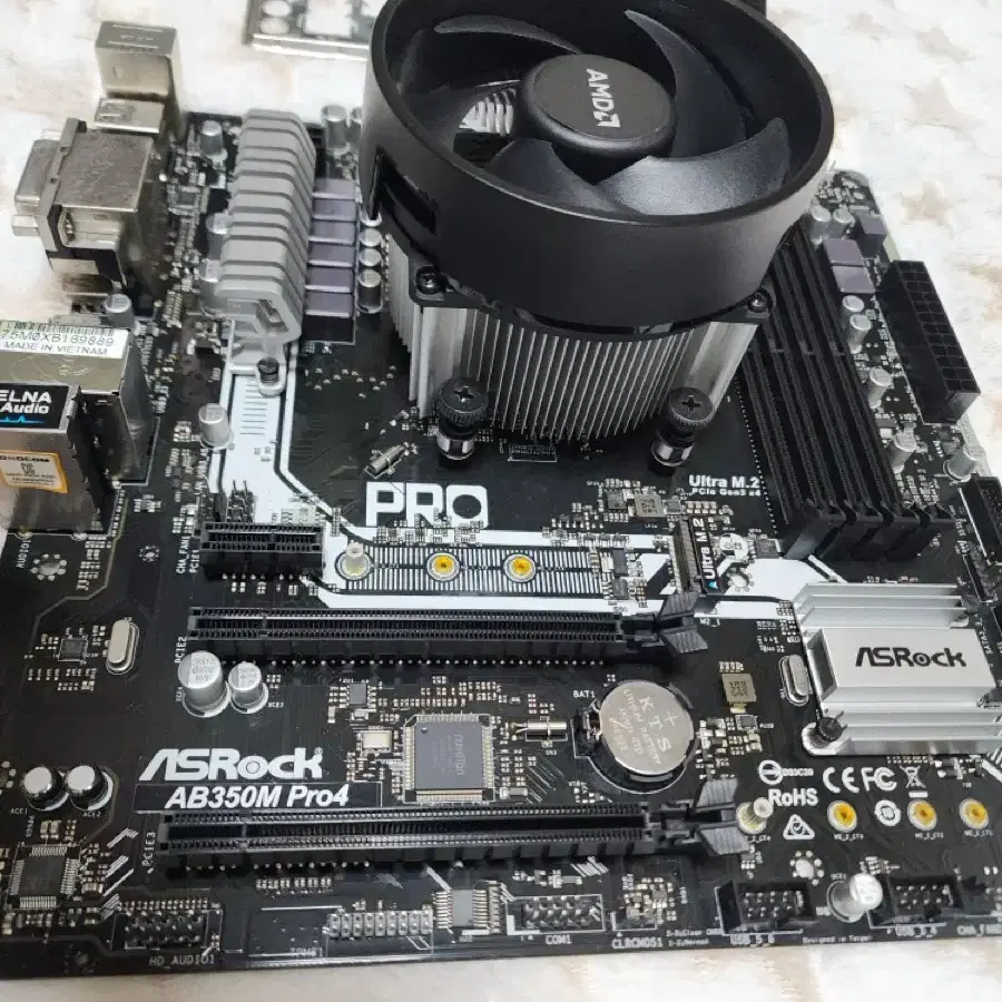 라이젠5 1600 .보드 ASROCK AB350M Pro4