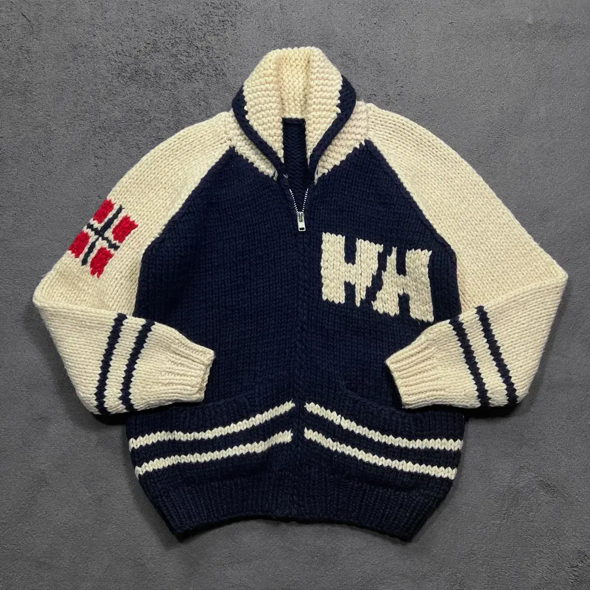 90's Helly Hansen 헬리한센 울 코위찬