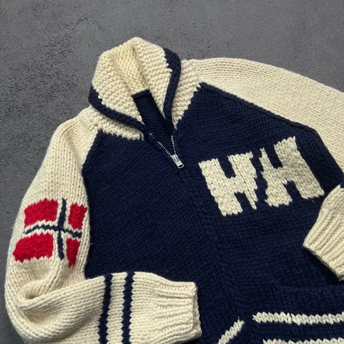 90's Helly Hansen 헬리한센 울 코위찬