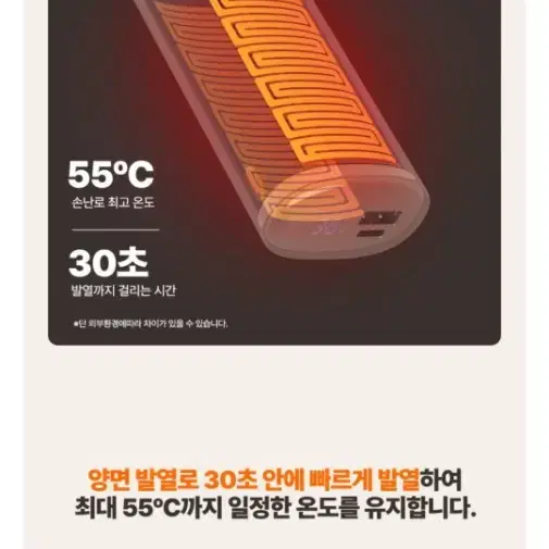 리큐엠 휴대용 손난로 보조배터리 미개봉