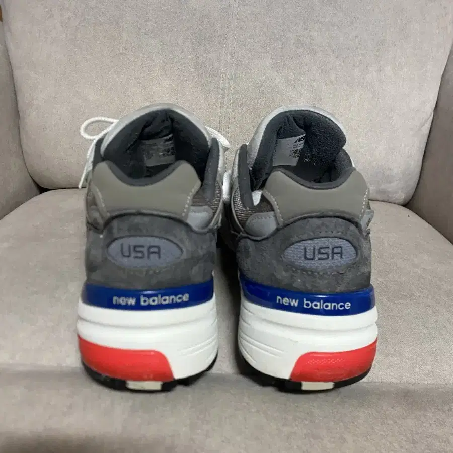 뉴발란스 992 Made in USA Grey Red Blu