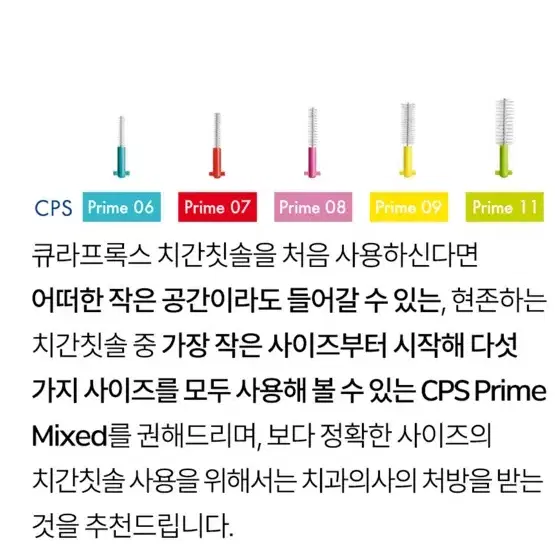 큐라덴 큐라프록스 CPS Perio 405 치간칫솔