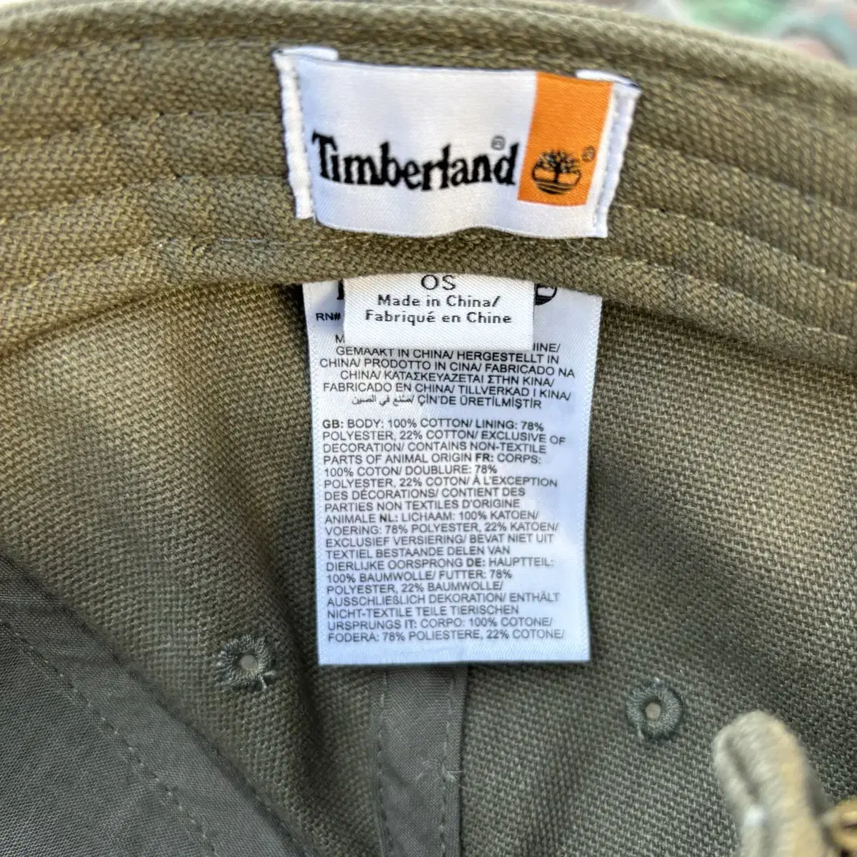 Timberland 팀버랜드 빈티지 카키 볼캡