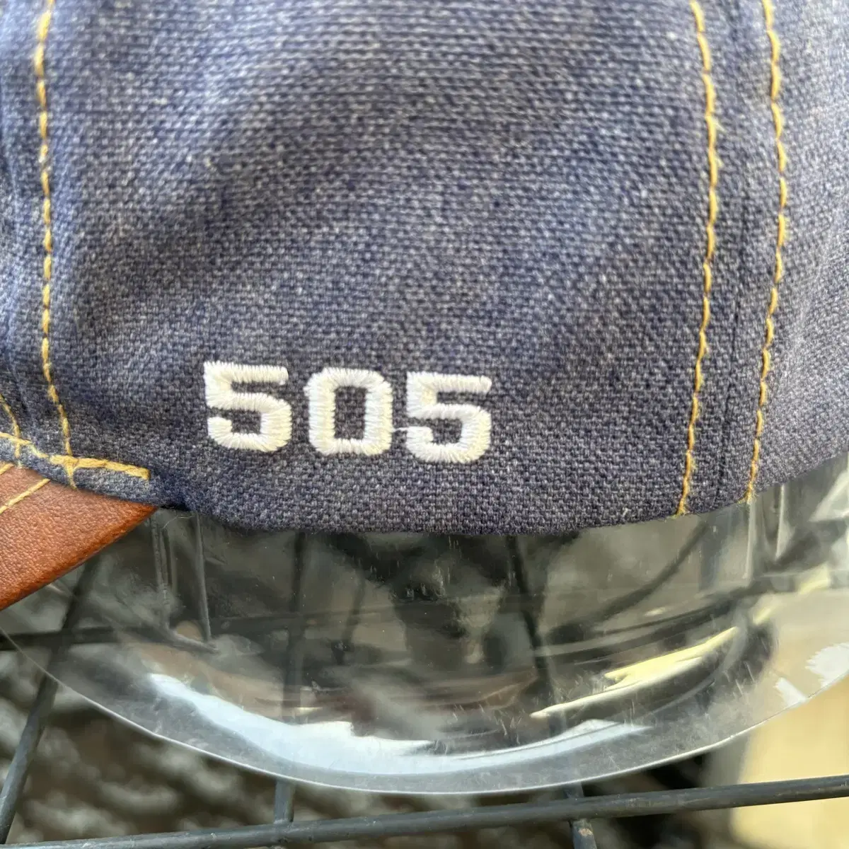 Levis 리바이스 505 데님 레더 빈티지 볼캡