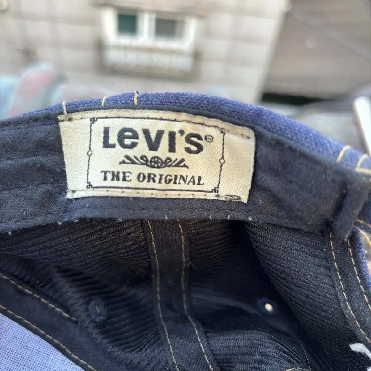 Levis 리바이스 505 데님 레더 빈티지 볼캡