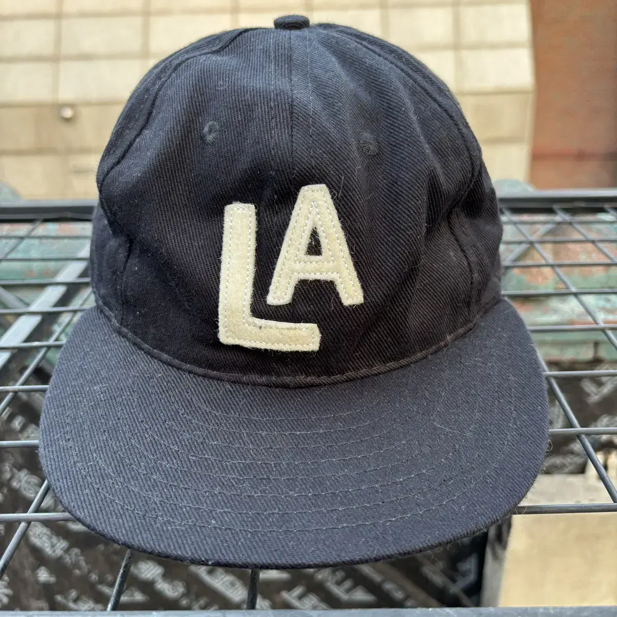 Ebbets Field 이벳필드 LA 로고 블랙 볼캡