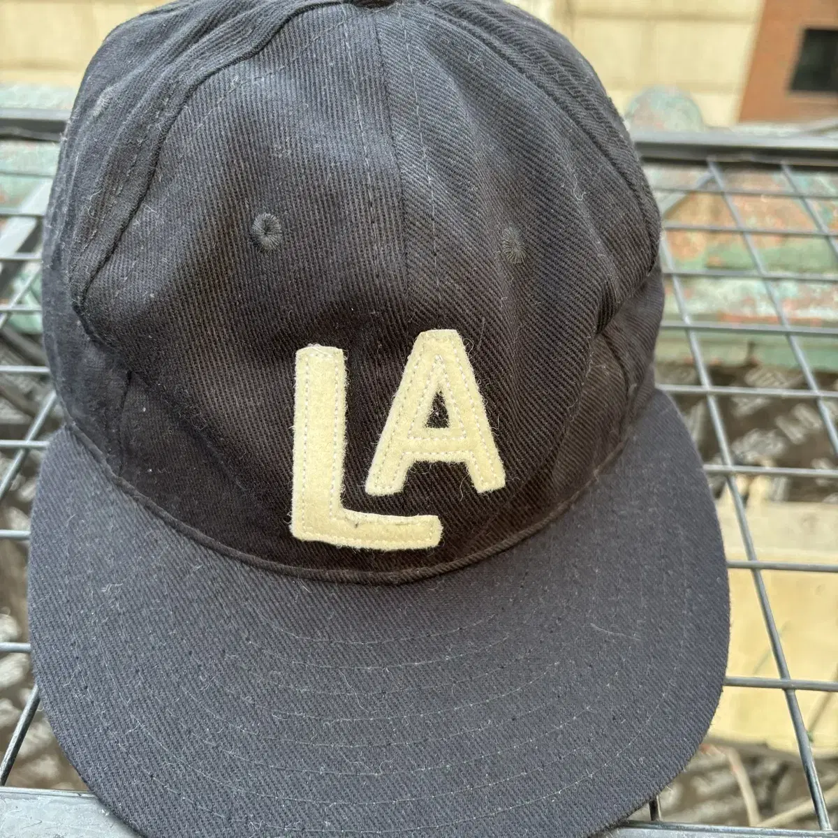 Ebbets Field 이벳필드 LA 로고 블랙 볼캡