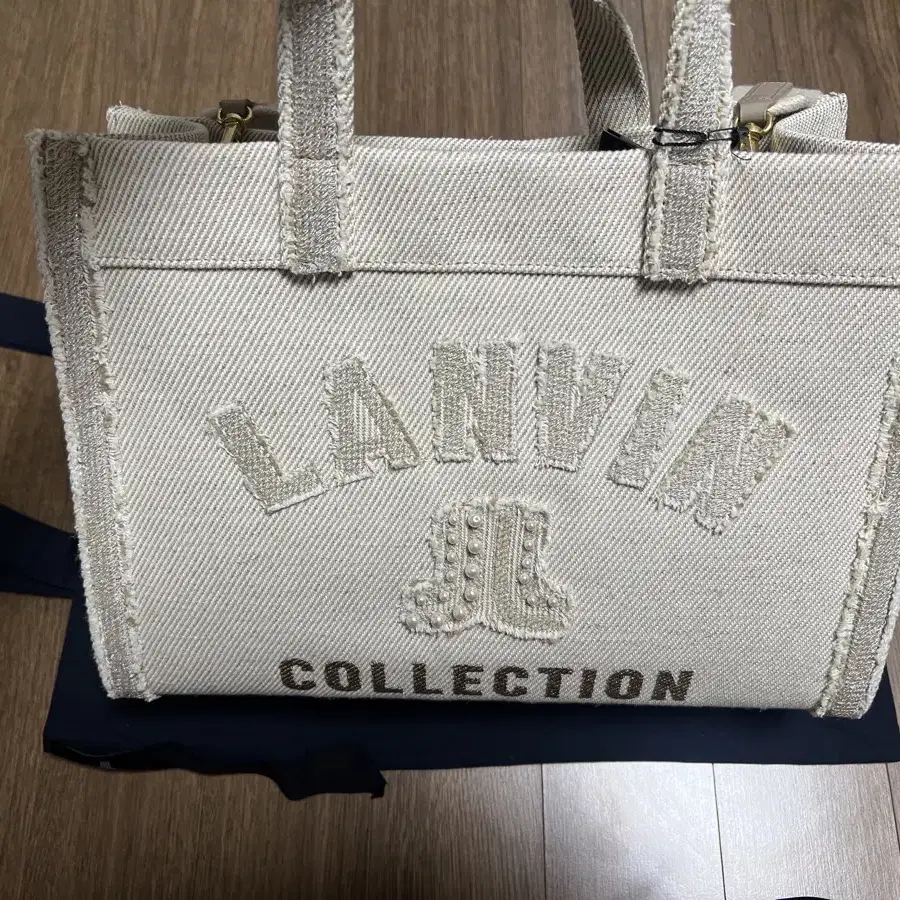 (lanvin collection) 랑방컬렉션 리넨 토트백 새상품