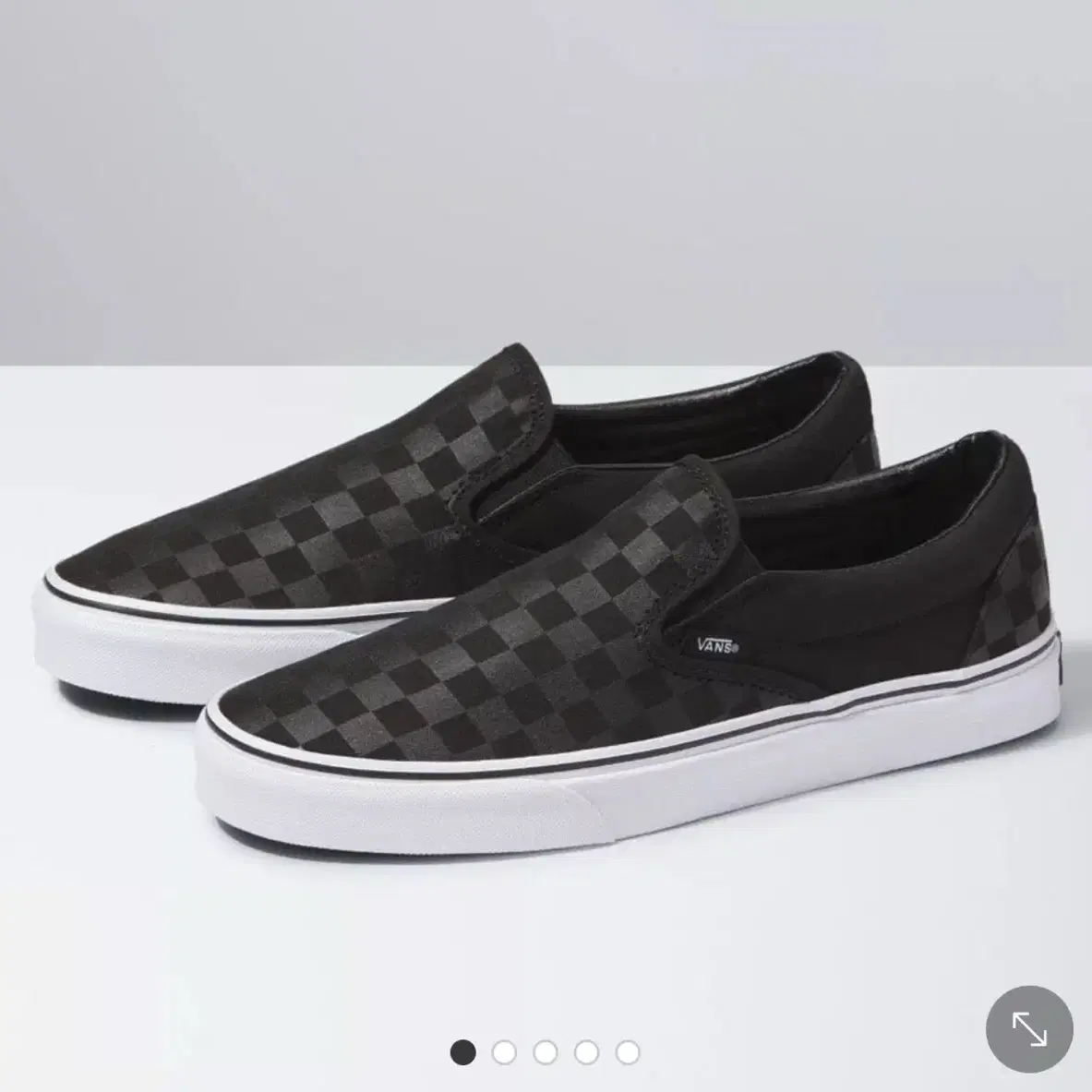 VANS 체커보드 슬립온 블랙 265