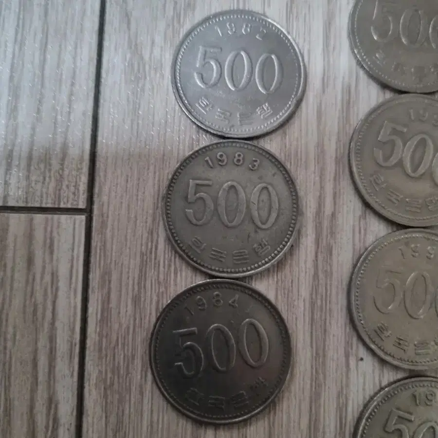 500원 동전 1982-2000년