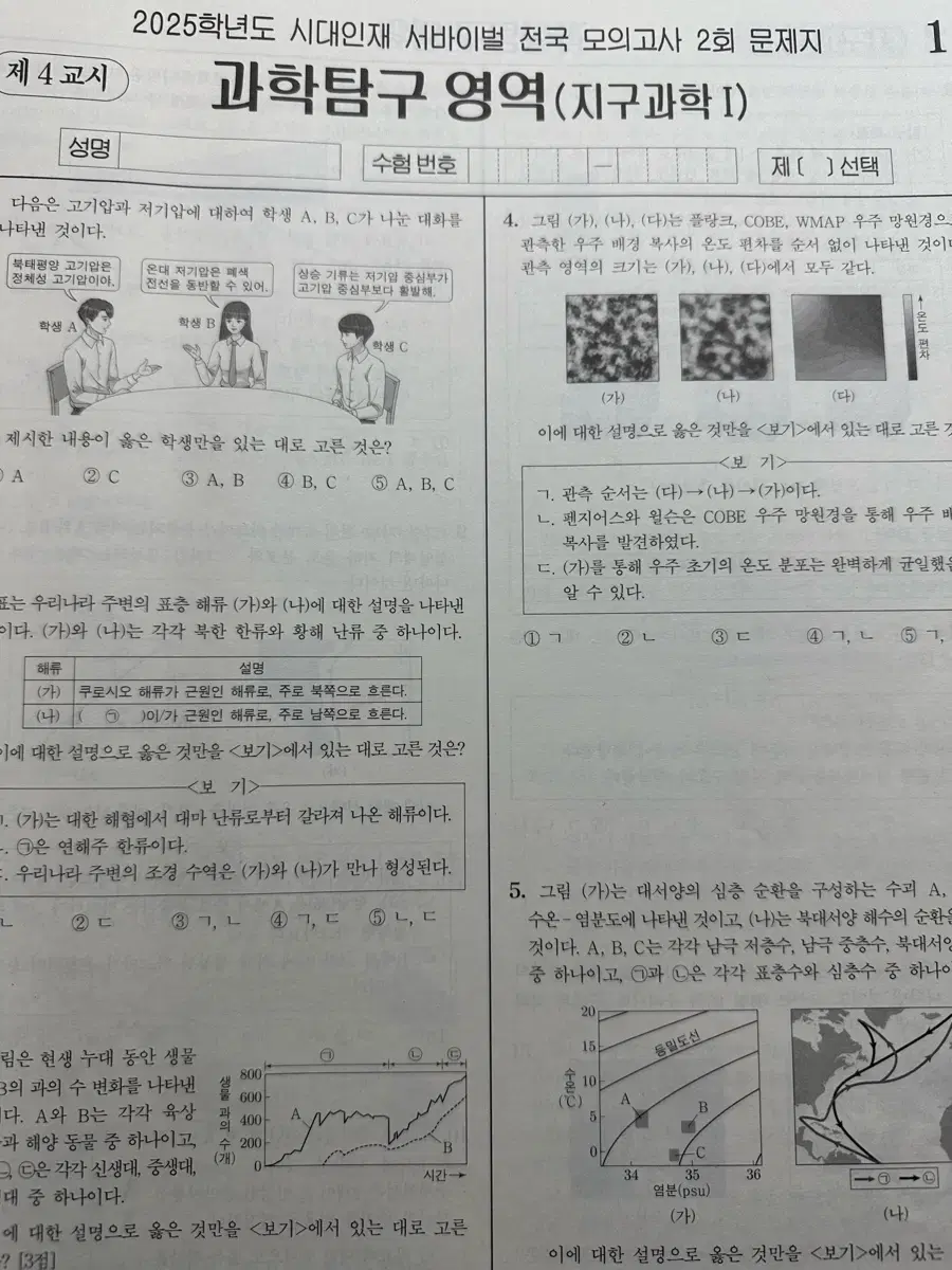 2025 시대인재 지구과학I 시대컨 일괄판매합니다.