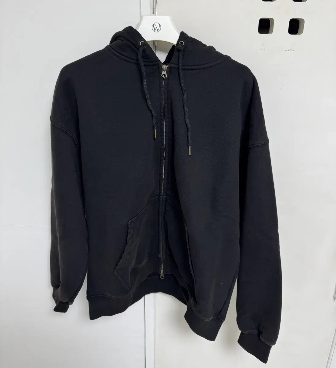 [2] FUREN WASHED HOODIE JACKET VINTAGE BLACK