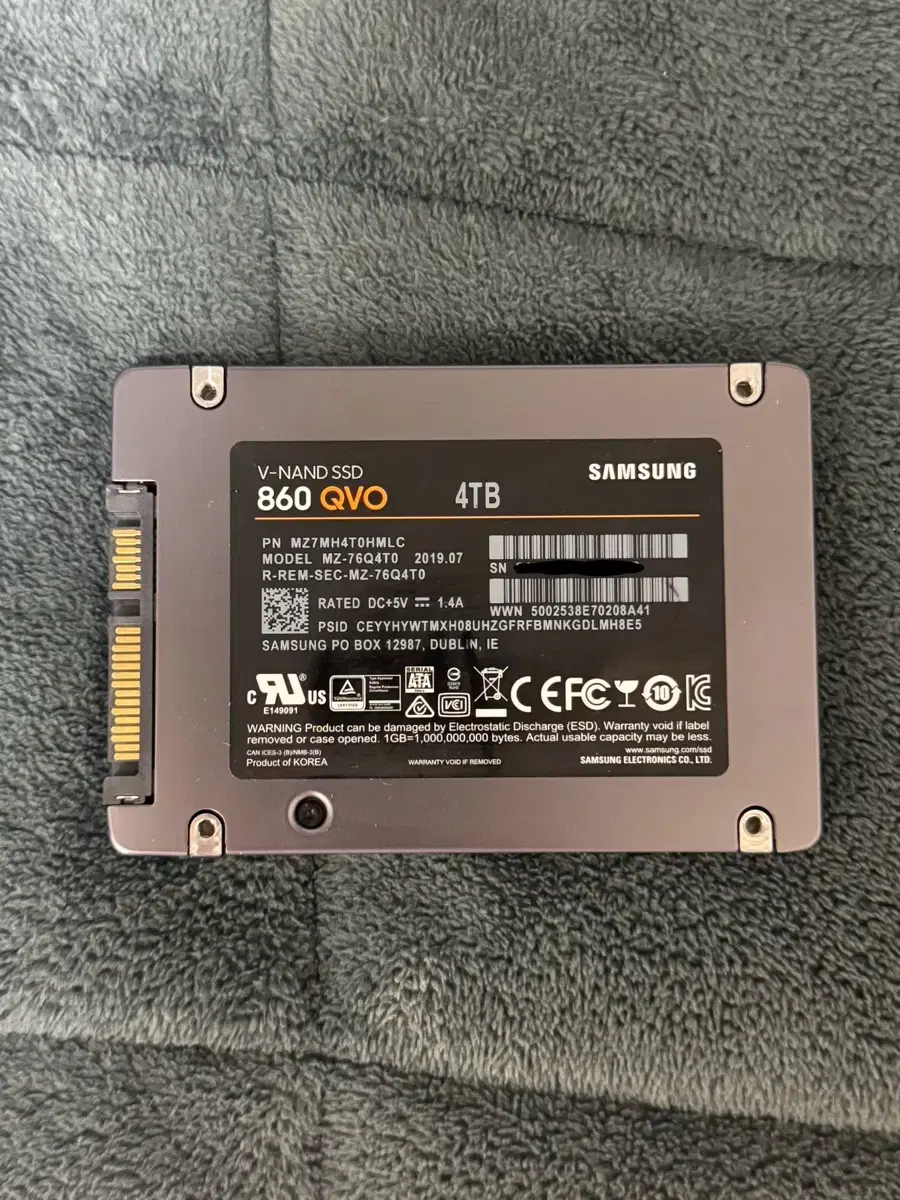 삼성 860 QVO 4TB SSD