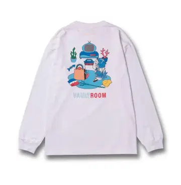 Vaultroom VR x GAWR GURA L/S TEE /WHITE