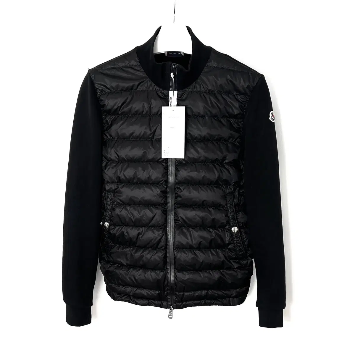 Moncler Three-Stripe Maglia Knit Padding Black