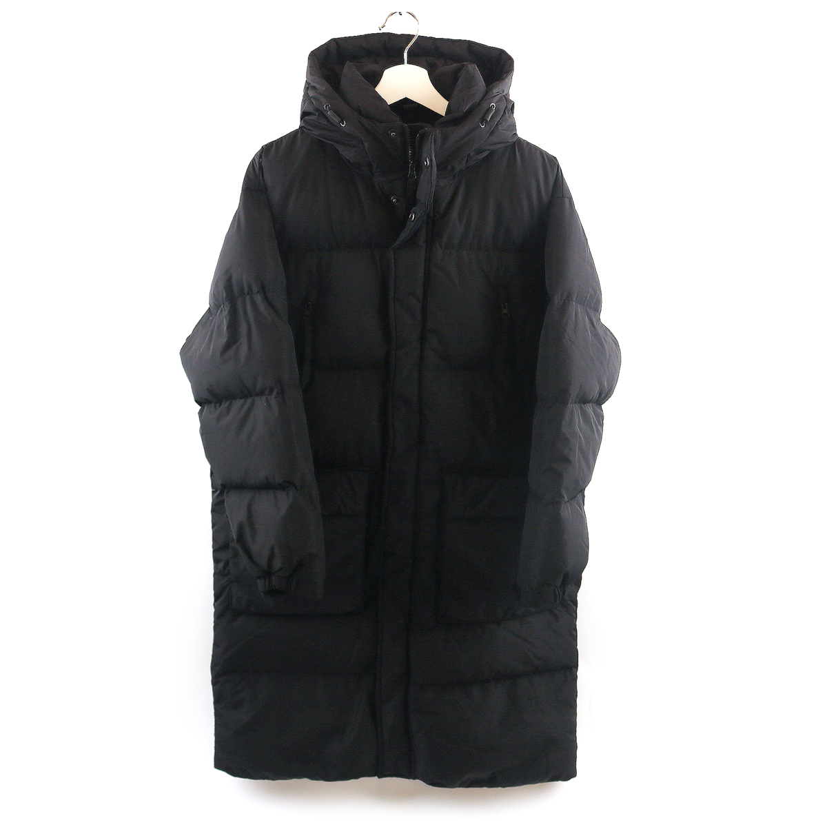 100 / SPAO Men's Black Long Padded Down Jacket / P006 -006