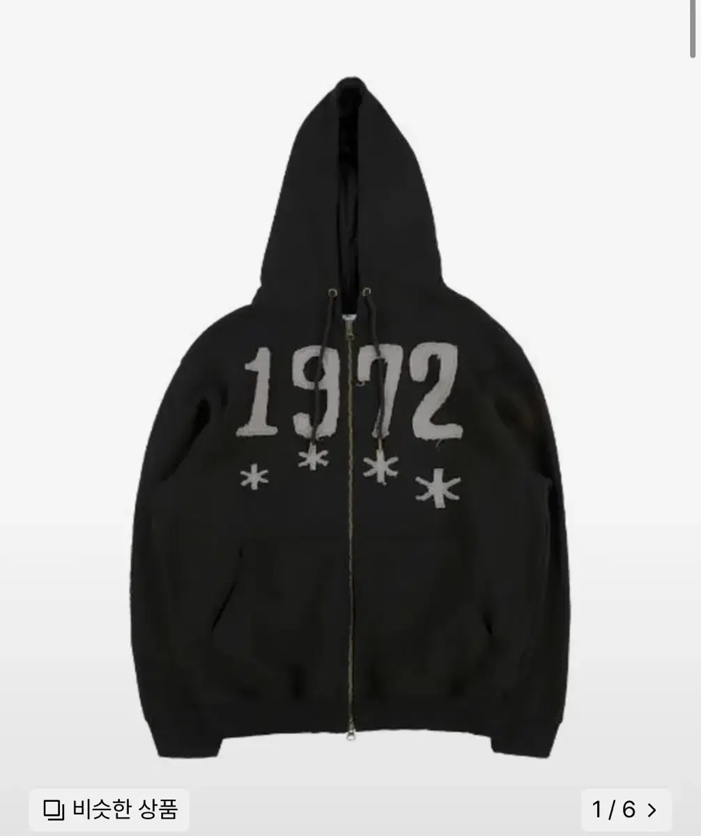 더콜디스트모먼트TCM 1972 hooded zip-up (black)