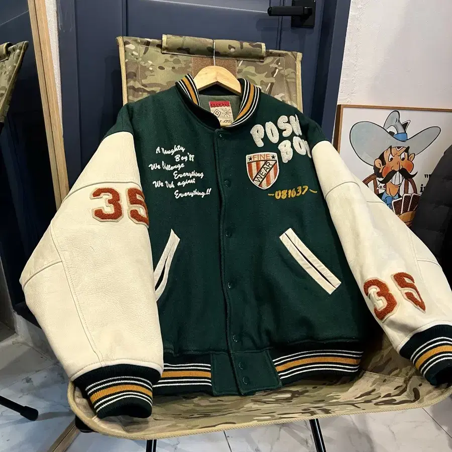 1980s POSHBOY VARSITY 포쉬보이 빈티지바시티자켓