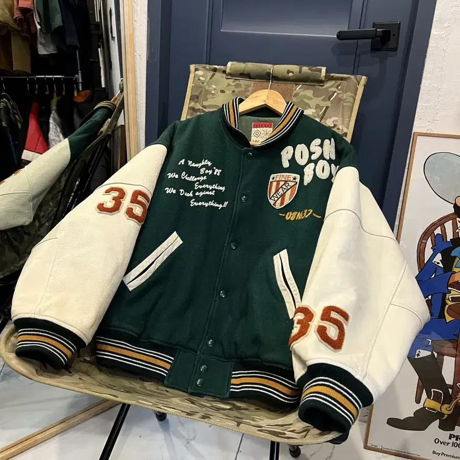 1980s POSHBOY VARSITY 포쉬보이 빈티지바시티자켓