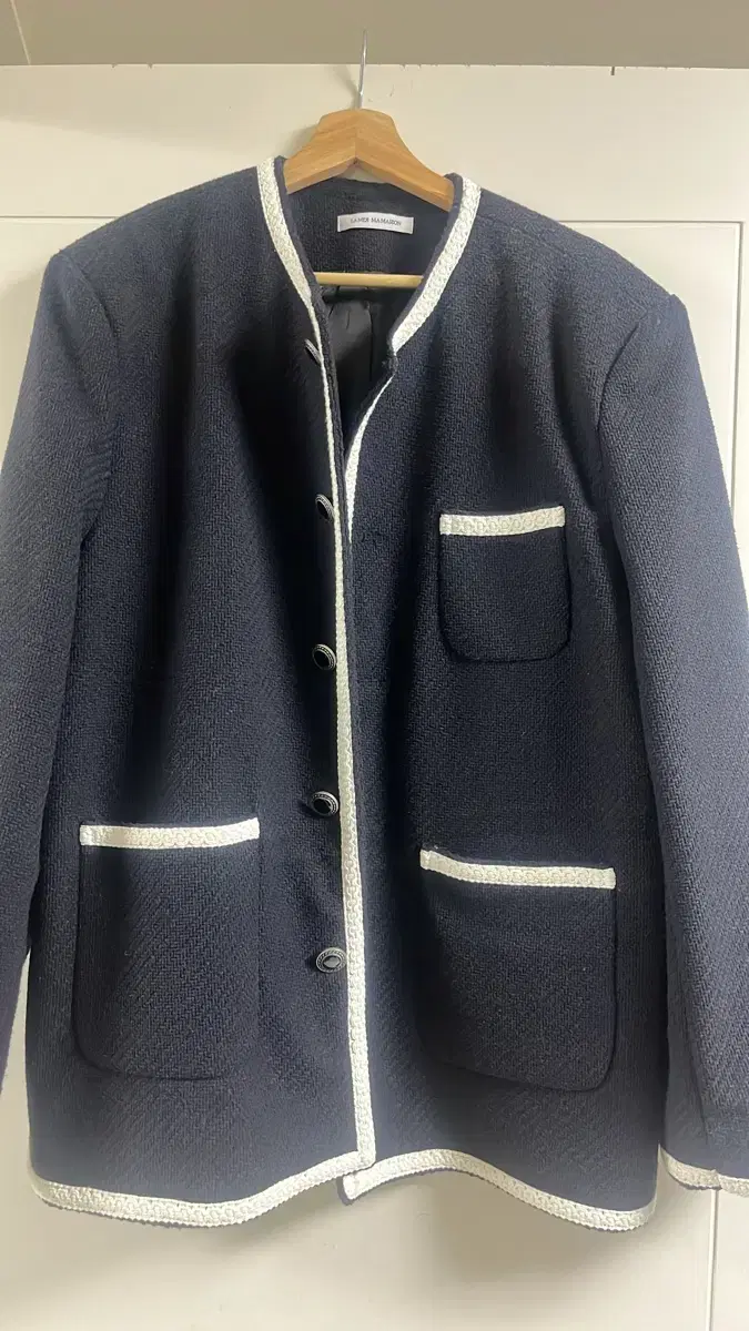 Lemaire Maison Tweed Jacket Navy