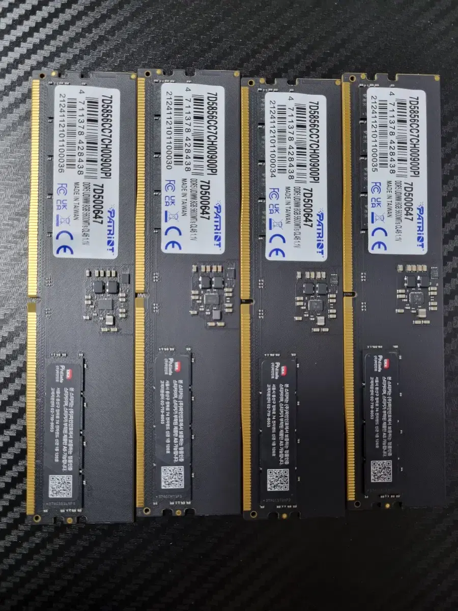 패트리어트 ddr5 5600 cl46 EVO 8gb*4개 팝니다