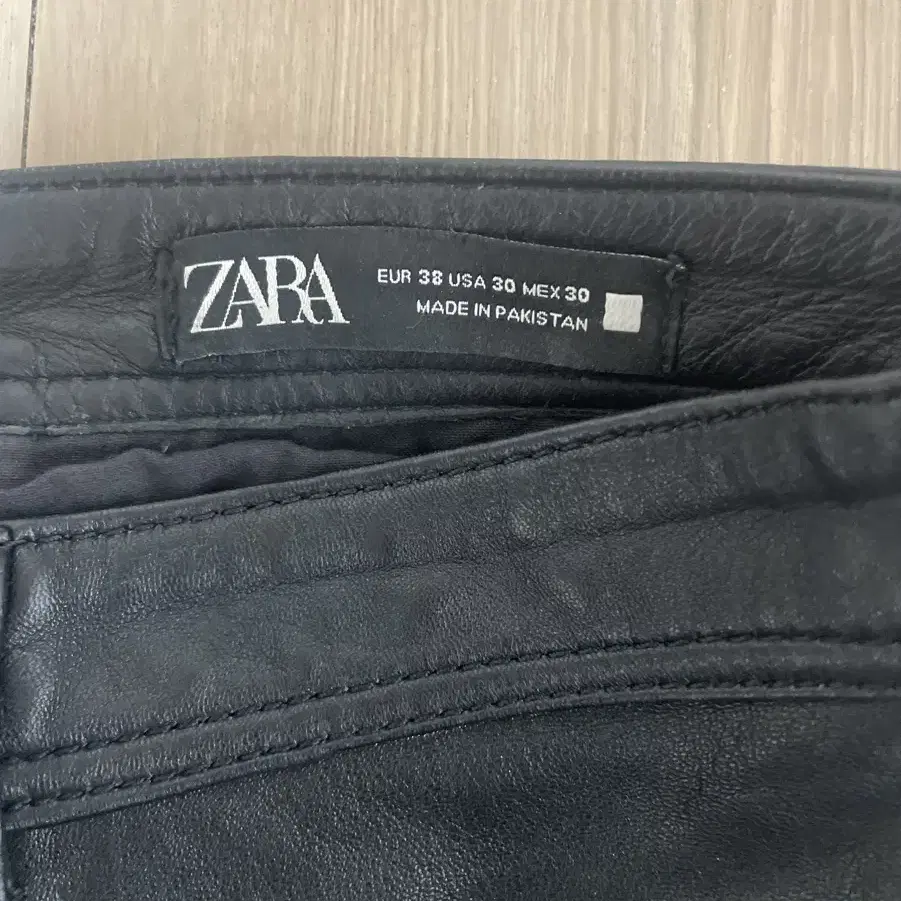 자라 리얼 레더 팬츠 ZARA 진