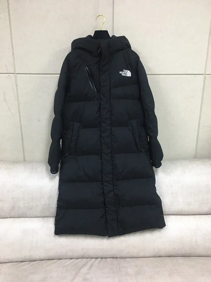 The North Face Genuine Black Goose Down Long Padded Jumper