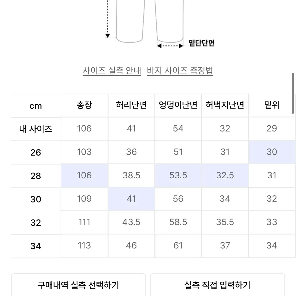 맥우드건 카고 와이드핏 데님 팬츠