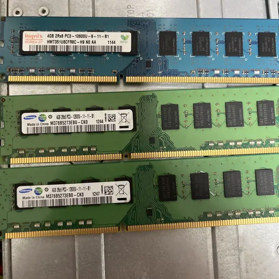 삼성, 하이닉스 ddr3 4g