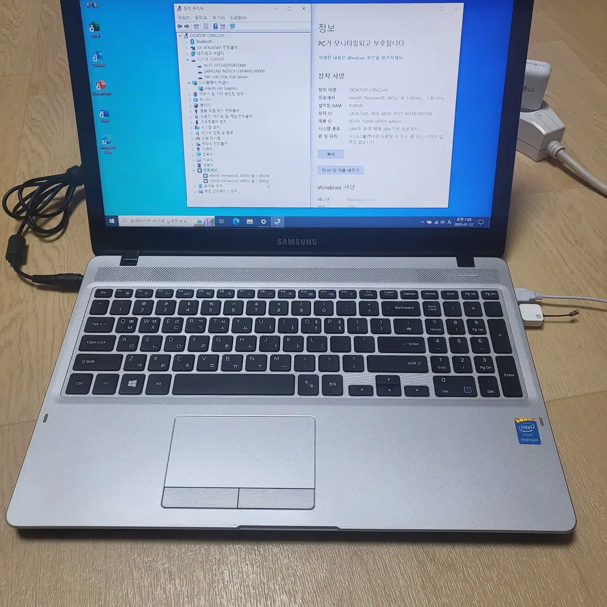 NT500R5K-K82B [Pentium(R) 3805U ]